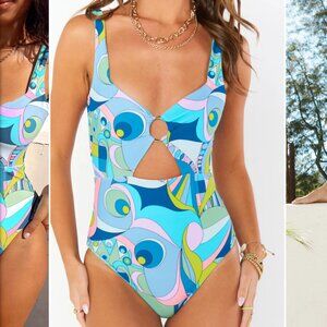 Show Me Your Mumu Summer One Piece in Go Go Geo Print
